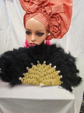 Traditional Party feather hand fan