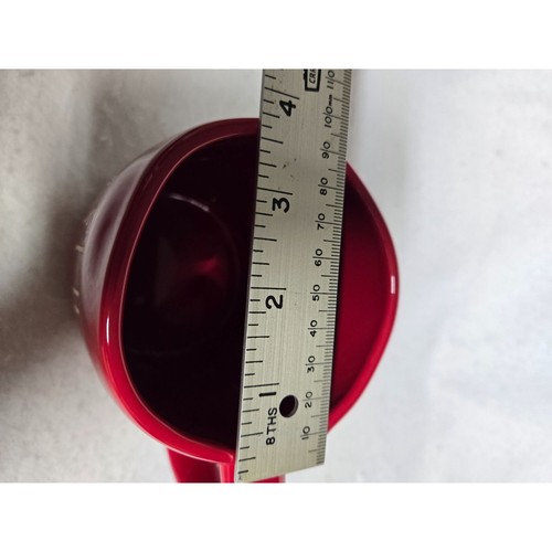 Tazza ceramica rossa Rae Dunn By Magenta "Believe" 14 oz - Foto 10 di 11