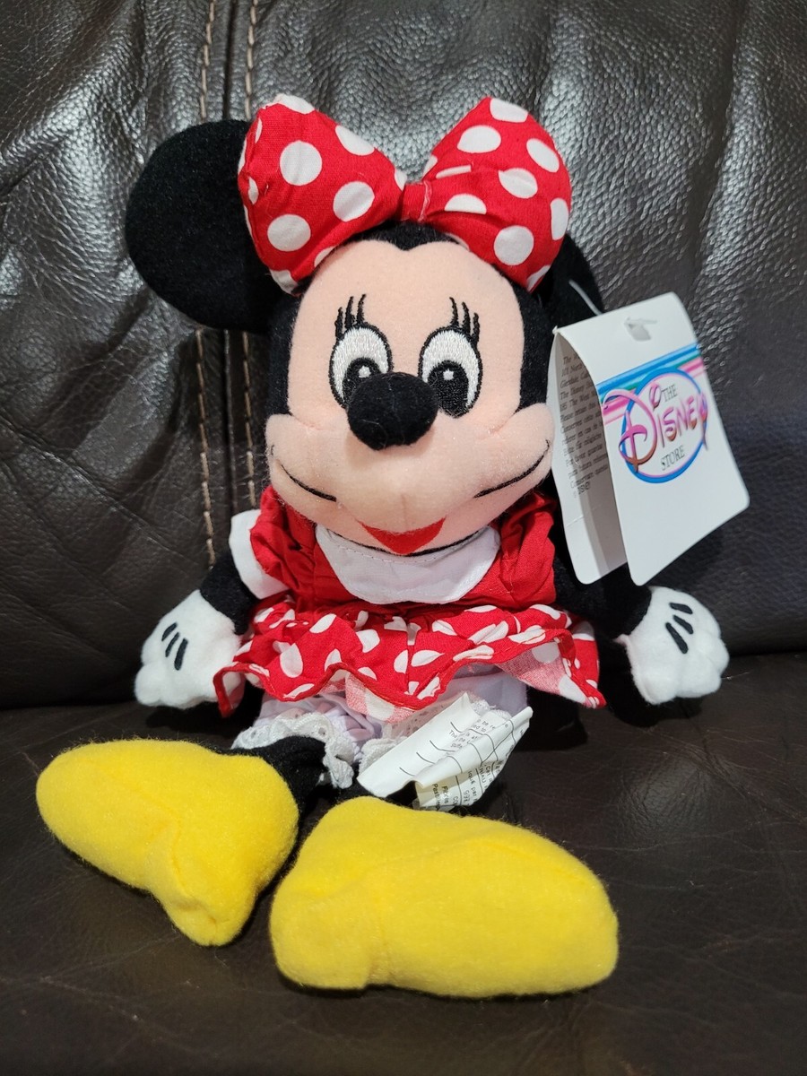 Disney Store MINNIE MOUSE Bean Bag Plush Toy NWT