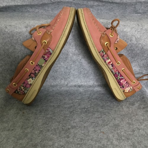 Sperry Top Sider Boat Shoes w/ Liberty Art Fabric, Women's 8M (Pink/Floral) - Picture 6 of 8