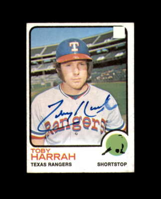 Toby Harrah Hand Signed 1973 Topps Texas Rangers Autograph