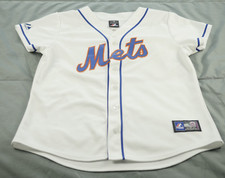 New York Mets Jersey Youth Large White MLB Made in USA Baseball Majestic Kids