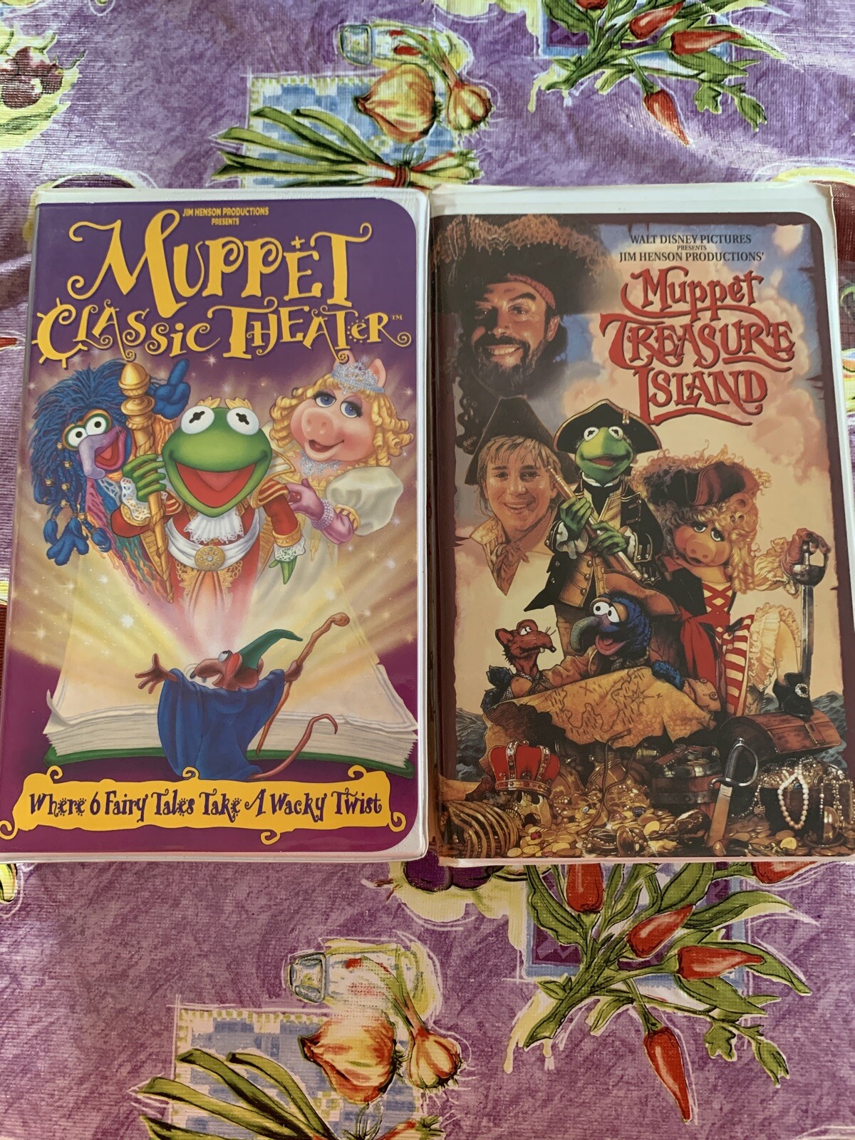 Jim Henson Muppet Classic Theater & Muppet Treasure Island VHS Tapes