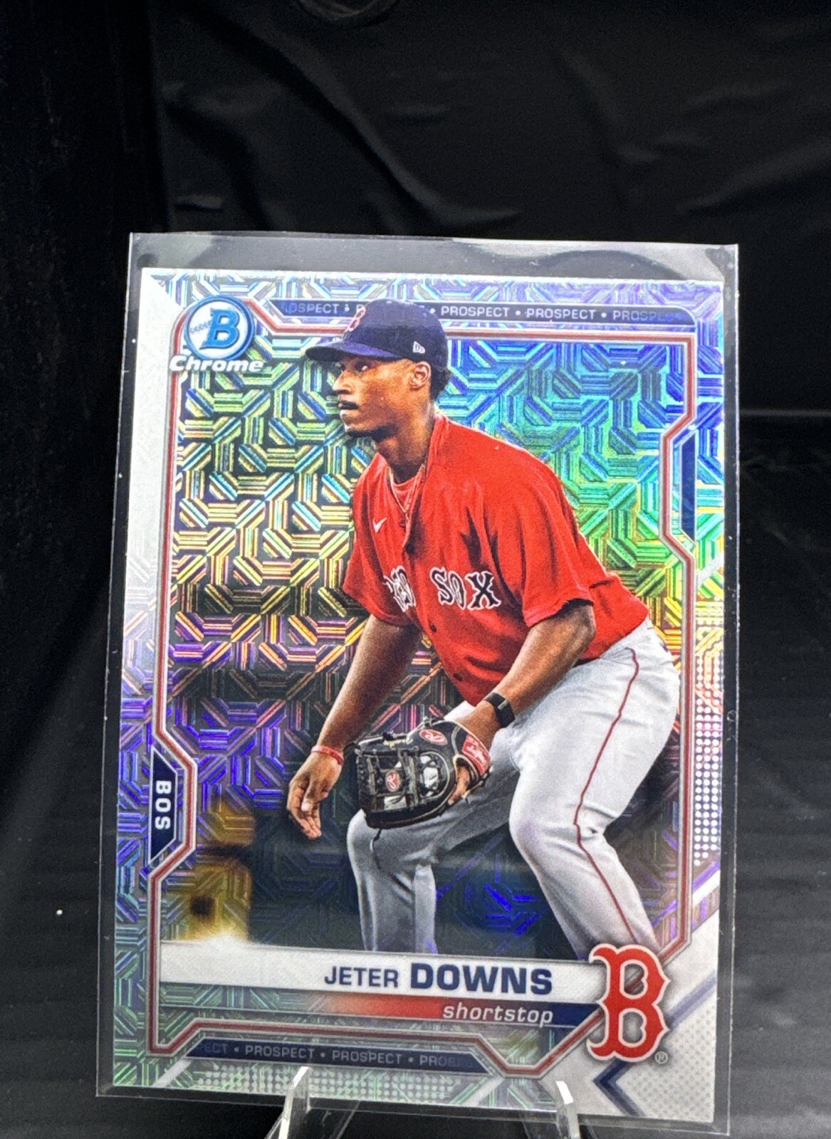 2021 #BCP-107 Jeter Downs Bowman Chrome Baseball Prospect Mojo Refractor