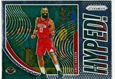2019-20 Panini Prizm James Harden Get Hyped Insert #5 Houston Rockets 