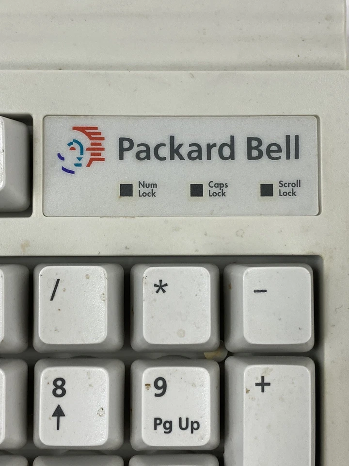 Packard Bell Model SK-2100W PS/2 Keyboard For Parts or Repair - Image 4 of 4