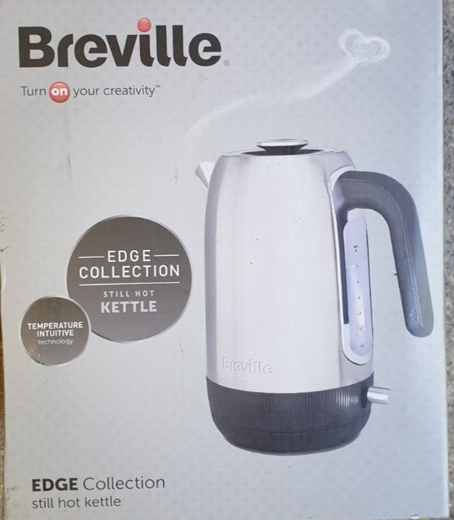 Breville VKT192 Edge Kettle Stainless Steel Used Boxed read