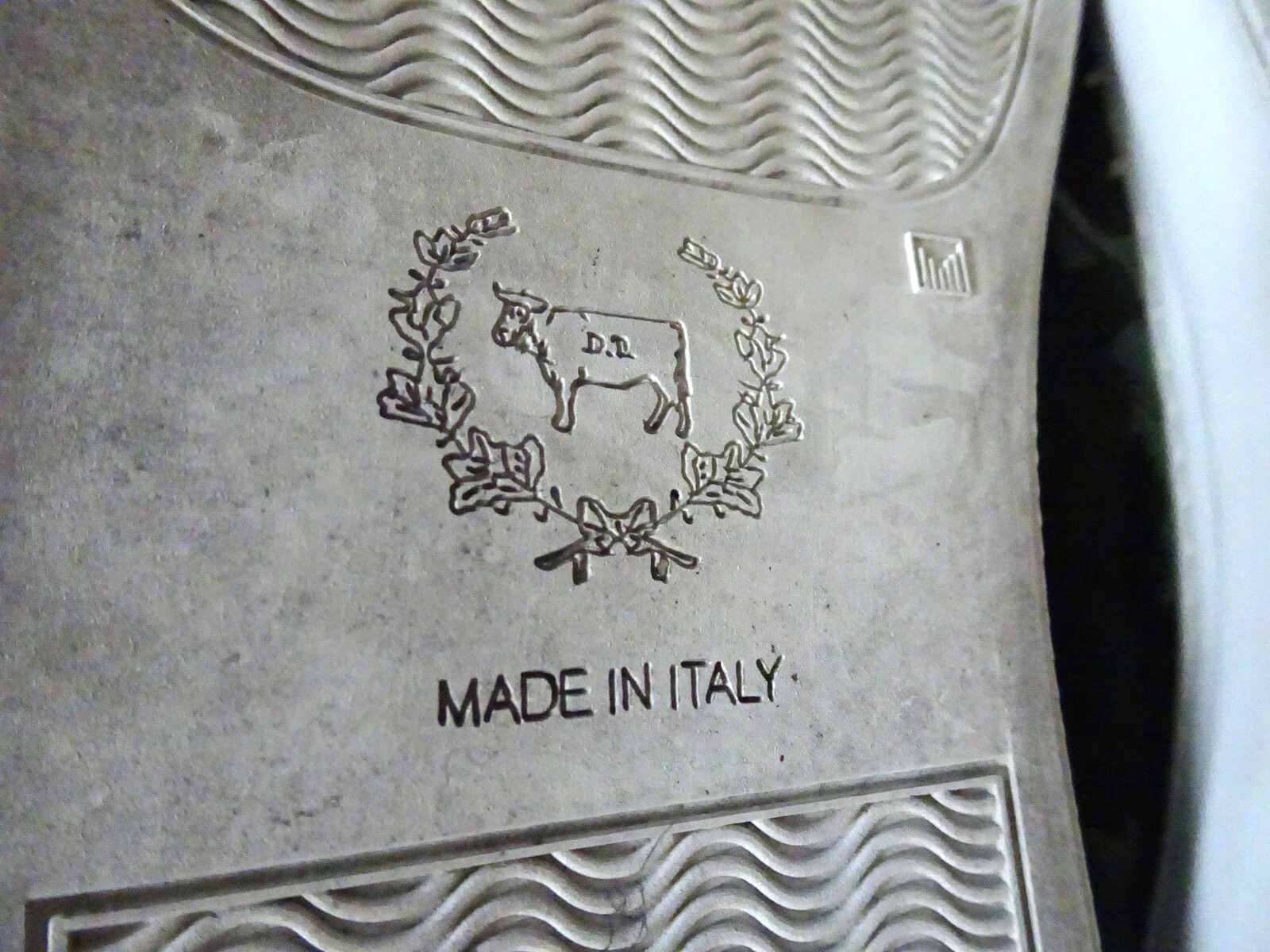 DEL TORO Leather Camouflage Print Mens Sz 10 High Top Shoes Made In Italy EUC