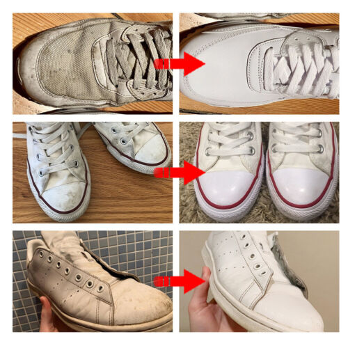 Clean Creme Weiße Schuhe Reinigungscreme Schuhe Whitening Fleckentferner Creme - Bild 7 von 12