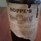 HOPPE'S 1940 NITRO POWDER SOLVENT NO. 9 TRADE MARK 16 Fl. OZ. 3/4 FULL U.S.A. — photo 2