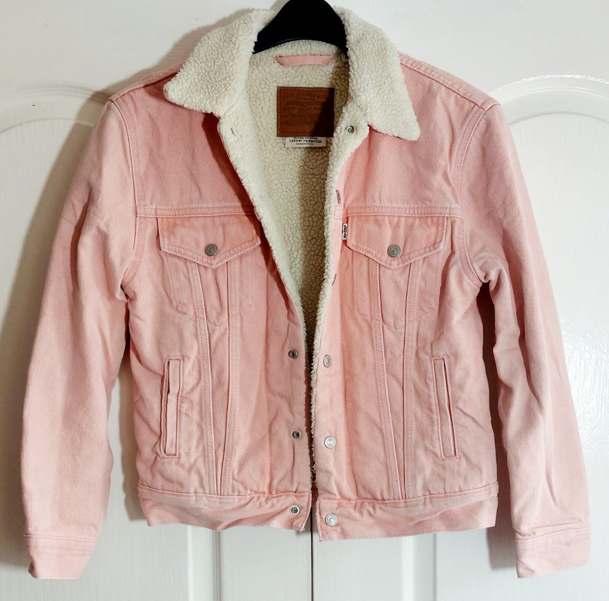 Levis Jacket Pink Corduroy Jacket Sherpa LEVI'S Original Trucker
