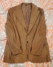 Levis Panatela Corduroy Tan Sportwear Jacket 44L Vntg 70's