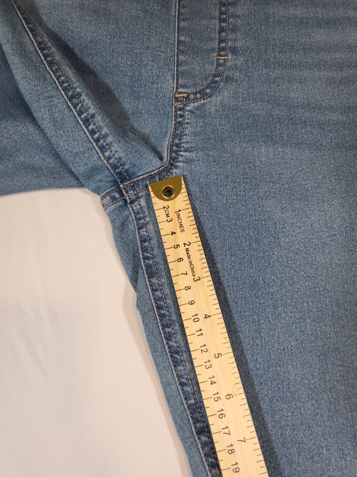 Lee Womens Pull On Jeans 38X28.5 Elastic Waist Slim Fit High Rise ...