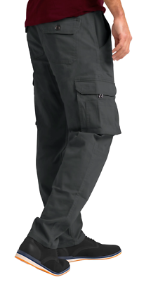 Men's Cargo Pants Heavy Duty Stretch Relaxed-Fit 12 Pocket