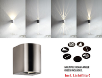 Led AußEnwandleuchte Canto 2 Nordlux 2X6W 3000K Wandleuchte Leuchte Edelstahl