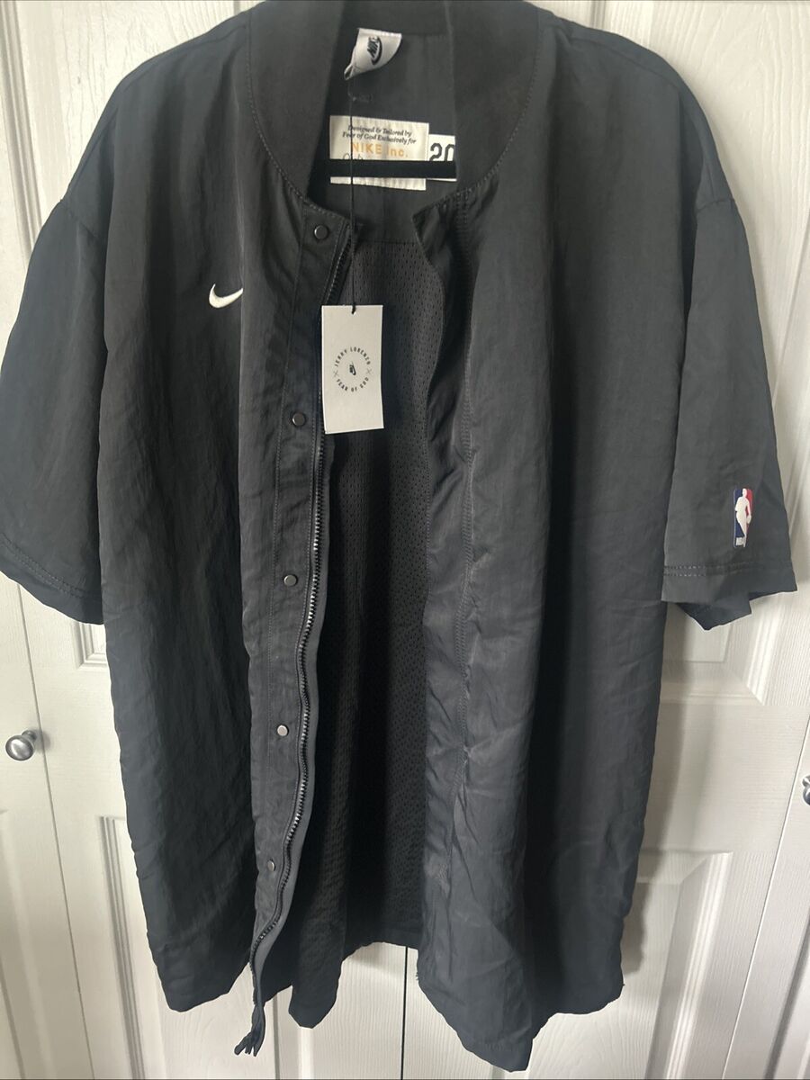 Nike FEAR OF GOD Jacket Warm Up Top Outerwear Short Sleeve Nike FEAR OF GOD Jacket Warm Up Top Outerwear Short Sleeve