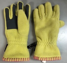 LANDS' END POLARTEC AIRCORE 200 FLEECE GIRLS GLOVES YELLOW MEDIUM VGC