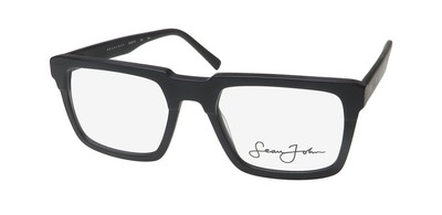NEW SEAN JOHN 5172 EYEGLASSES 53-20-150 002 SQUARE PLASTIC FULL-RIM BLACK MENS