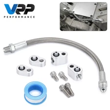 Coolant Steam Port Crossover Hose Kit Throttle Body Bypass Tube For LS GM LM7