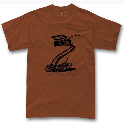Vinyl disc t-shirt - record Cobra headshell technics snake TShirt design - Bild 11 von 11