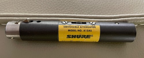 SHURE A15AS Switchable Attenuator In-Line XLR -15, -20 or -25 dB Pad Vintage - Picture 4 of 5