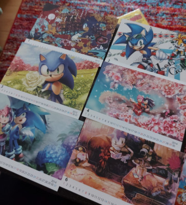Sonic the Hedgehog Fan Calendar, Desk Calendar, Fanart, aoki, aimf, iimirai