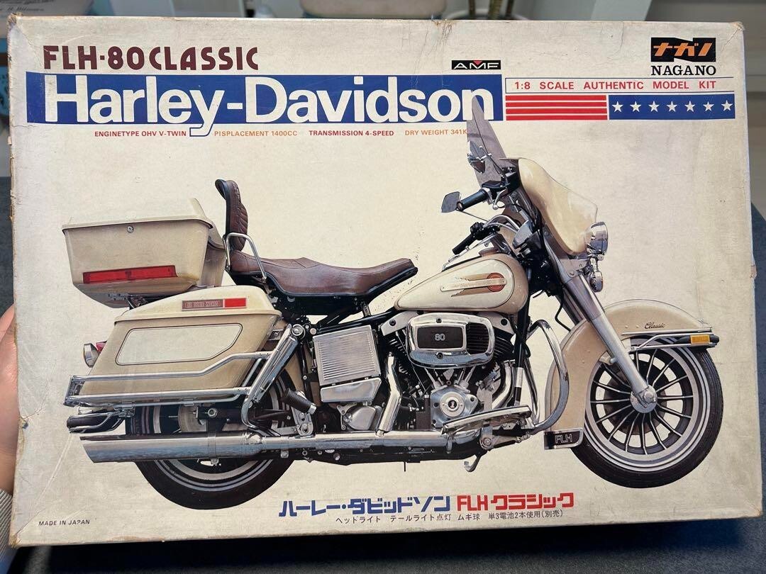 ナガノ　1／8 FLH-80 ハーレーダビッドソン ハーレダビッドソンFLH-80 CLASSIC（ナガノ 1/8オートバイシリーズNo10
