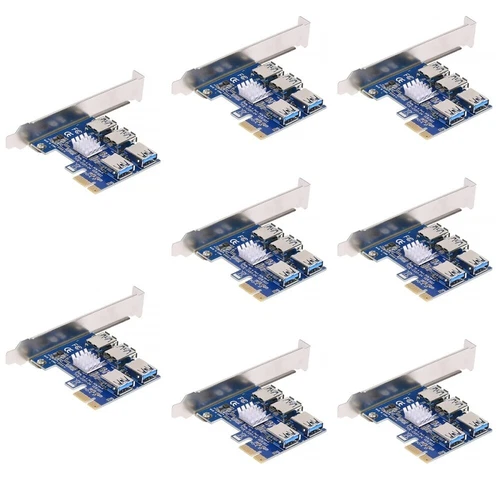  Set of 8 PCI-E-Erweiterungskarte Express -Expansionskartenadapter