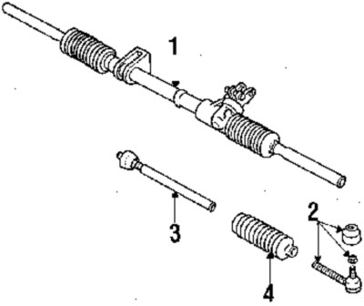 T1462540 NOS MOPAR OEM Tie Rod Axle Joint RENAULT 