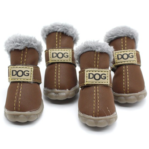 Stivali da neve invernali cane gatto impermeabili scarpe per animali domestici stivali caldi cucciolo per Chihuahua - Foto 8 di 24