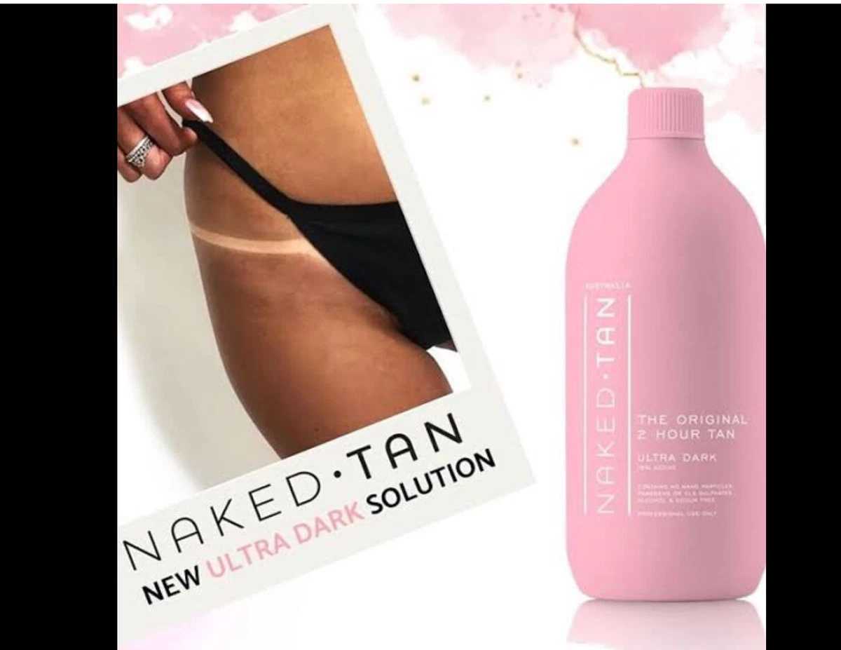 Naked Tan 1Litre Spray Tan Solution - Ultra Dark 16% DHA Violet Base Fast  Drying | eBay