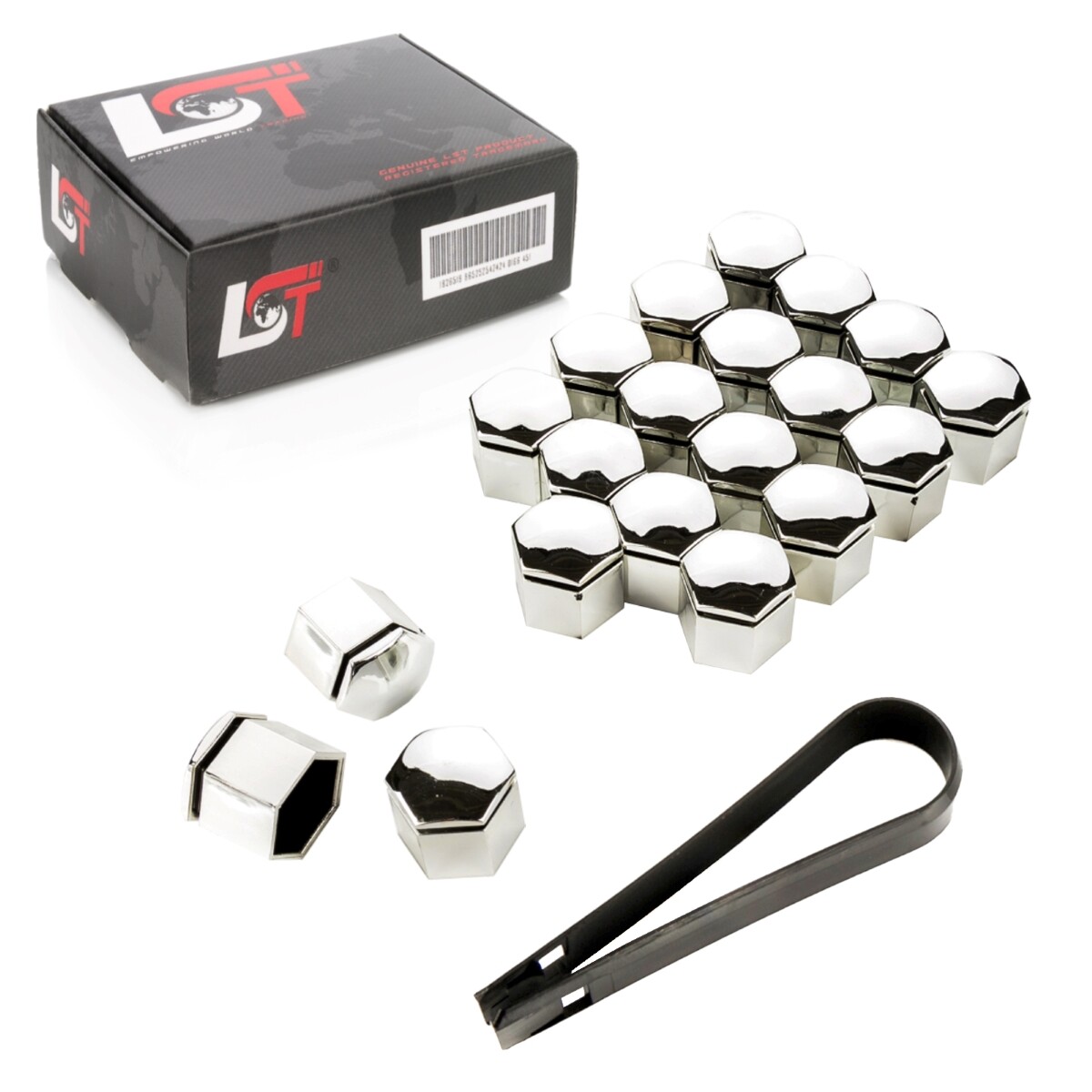 20X Wheel Nut Caps Chrome 19 Mm For MERCEDES-BENZ Models