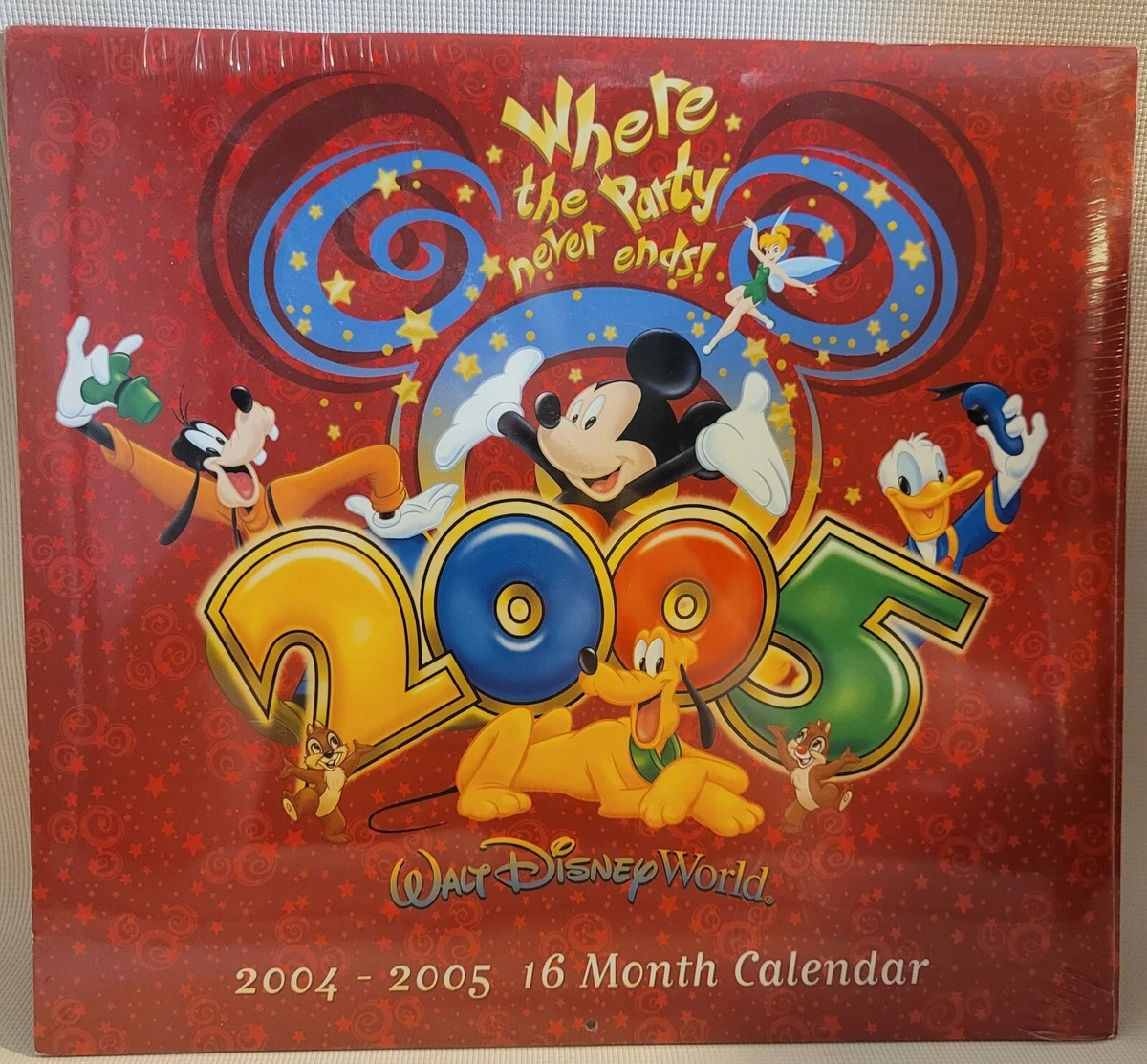 2004/2005 Walt Disney World “Where The Party Never Ends” Calendar Mickey  Mouse | eBay