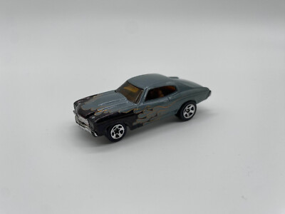 Hot Wheels 1970 Chevelle SS, Loose/Lose, Grau/Schwarz, Modell, Spielzeugauto