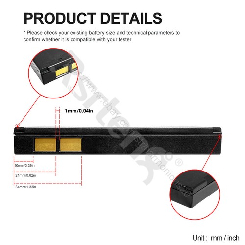 Batería de iones de litio para cámara CCTV probador IP IPC-5000/9800/8600 plus+ serie X7/X9 - Imagen 26 de 27