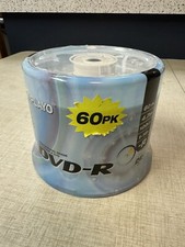 Playo 1-16X 4.7GB 120 Minutes DVD-R - Pack of 60- Factory Sealed