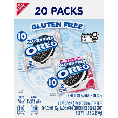 Gluten Free Original & Double Stuf Chocolate Sandwich Cookies Variety Pack, Glut - Picture 21 of 24