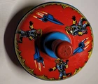 Vintage 1960 Buck Rogers Tin Spinner  Ohio Art Co Top Works 👨‍🚀