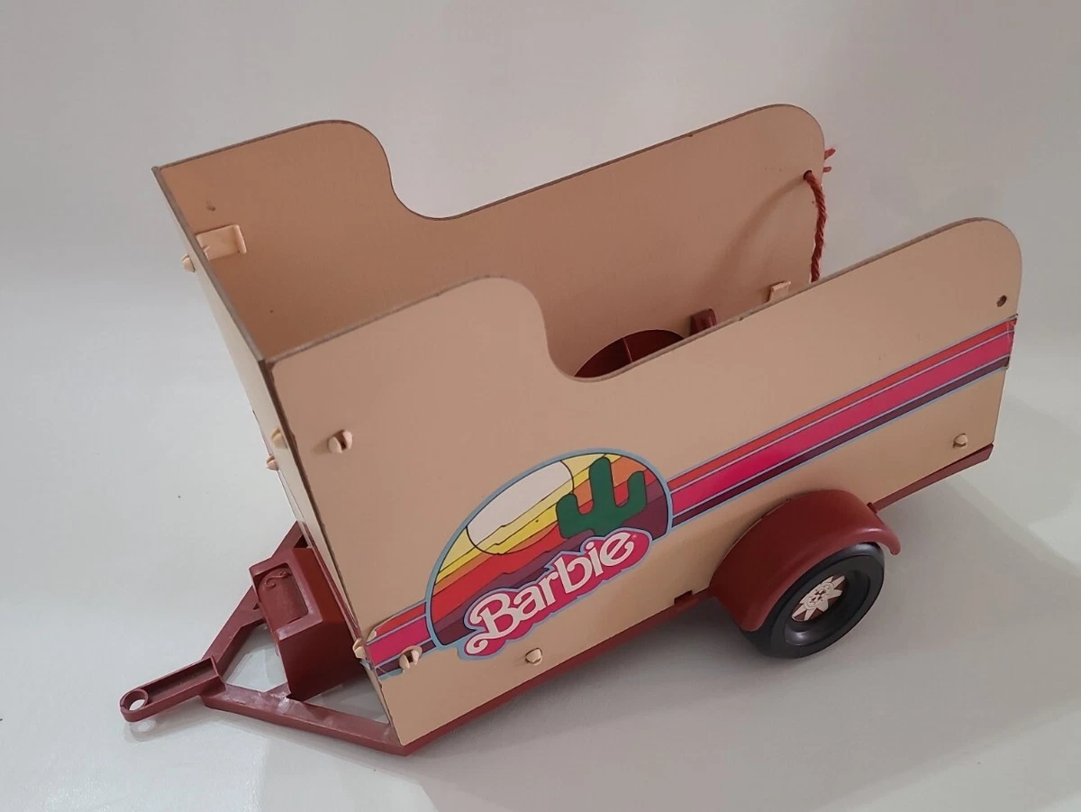 Barbie jeep on sale and horse trailer