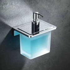 Brass Chrome Hand Liquid Soap Dispenser Pump Shampoo Bottle Shower Gel Storage