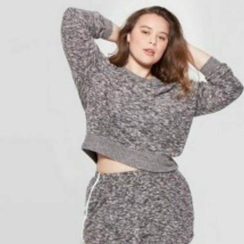 Top de pijama de salón acogedor para mujer talla grande - Colsie - Talla grande: 2X o 3X - Imagen 2 de 16
