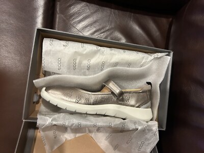 New Ecco Soft 5 Warm Grey Sneakers Mary Jane Does Sz 40 9