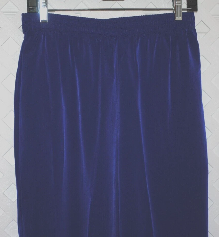 MAGGIE SWEET Women's Pull On Pants Dark Royal Purple Size M - Image 2 of 3