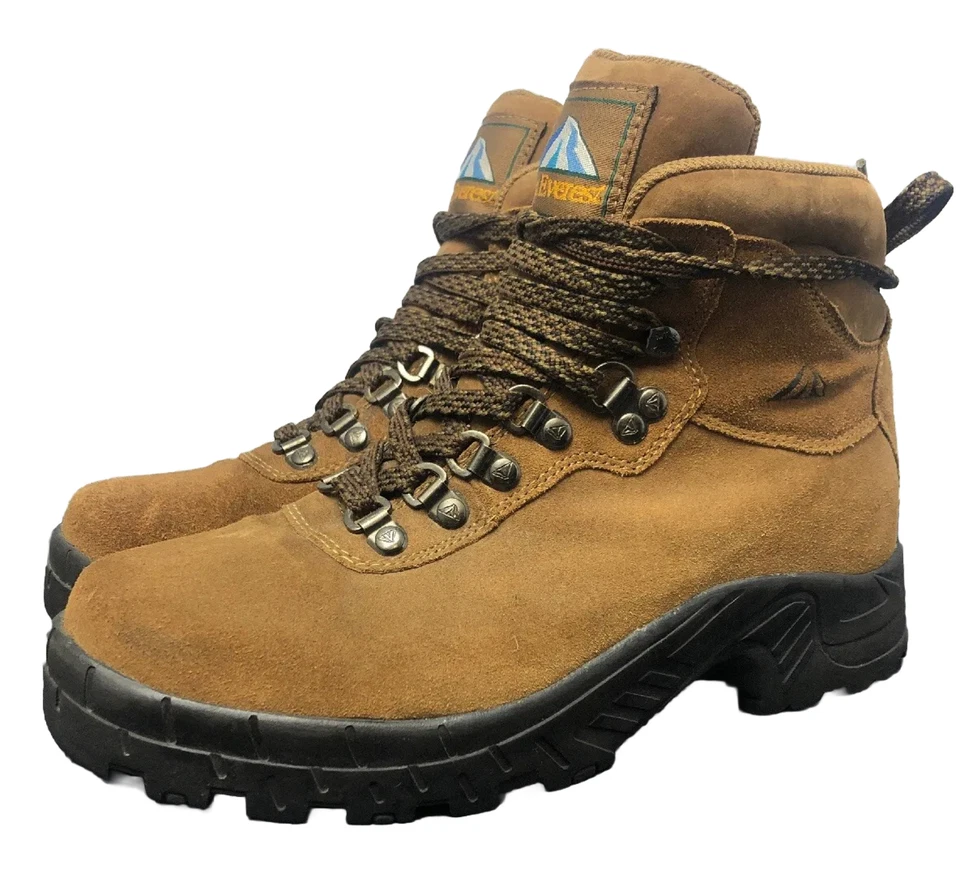 Botas de Invierno Mt Everest Verano 5 Cuero Senderismo Marrón Gamuza HOMBRE 6 / Mujer 8 Foto 3 de 4