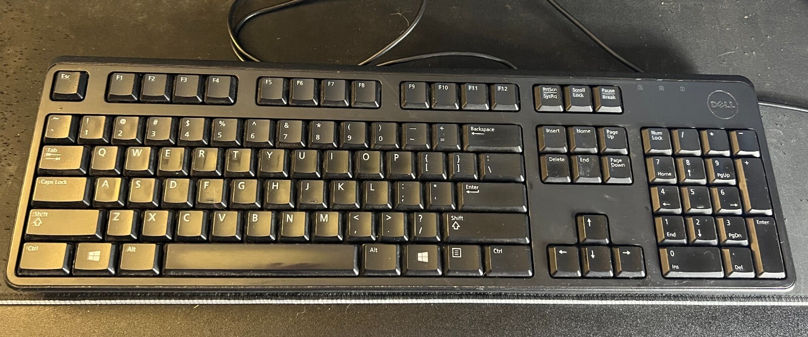 Black Dell KB212-B Wired USB PC Computer Keyboard w/ Risers Tested | eBay