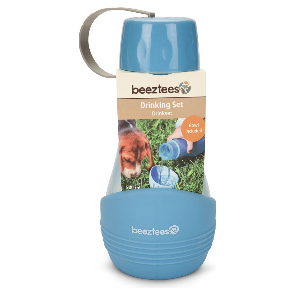 Beeztees Reise-Trinkset Aventura blau 850ml für Hund - Outdoorspaß! - Bild 3 von 4