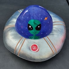 Over The Moon UFO Alien Animated Plush Toy Spaceship Lights Up Spins Sounds
