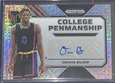 2023 Prizm Draft Picks OMAHA BILIEW RC AUTO MOJO PRIZM #02/25 College Penmanship