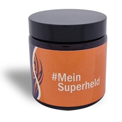 #Mein Superheld - Wärme Creme extra heiß  - Geschenk - Bester Papa - Vatertag