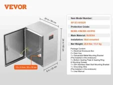 Steel Electrical Box Electrical Enclosure Box with Mounting Plate Hinges Lock